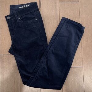 Gap Legging Jeans - dark navy cord detail